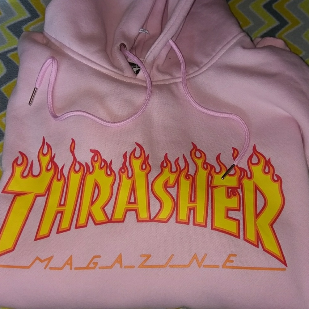 Thrasher Pink hoodie (Sold on OU)